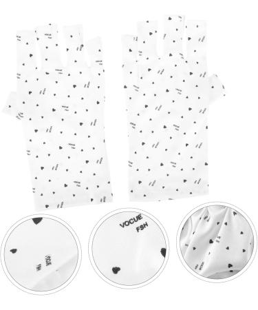 FRCOLOR 4 Pairs Nail Gloves Typing Gloves Protection Gloves for Manicures Manicure Gloves Nail Hand Gloves Nail Molding Gel Nail Art Gel Nail Dryer Glove UV Shield Gloves Polyester - Buy Online on GoSupps.com