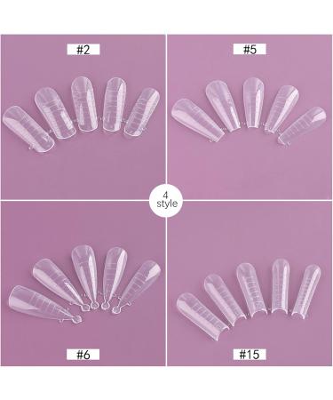 Poly-Extension Gel Form Builder Gel Molds False for Gel Art Designs for Ballerina-Short Shape Set Gel - Buy Online on GoSupps.com