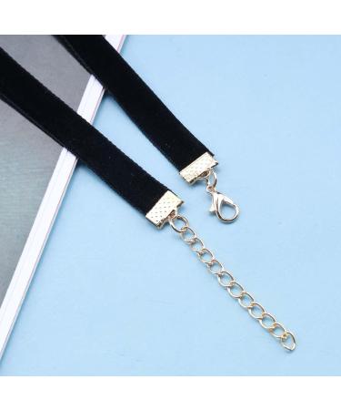 Vintage Satin Choker Necklace with Pearl Pendant & Black Bow - Punk Leather Collar Jewelry for Women & Girls - Buy Online on GoSupps.com