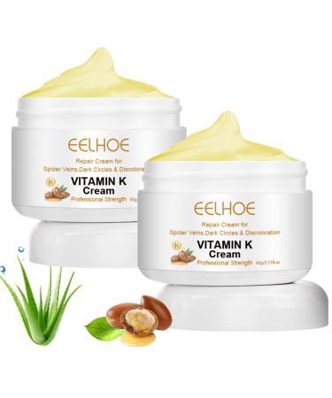 2PCS Varicose Veins Miracle Cream Vitamin K Cream K Miracle Cream Vitamin K Cream Suitable for Legs and Face Suitable for All Skin Types Deeply Nourishing and Moisturizing