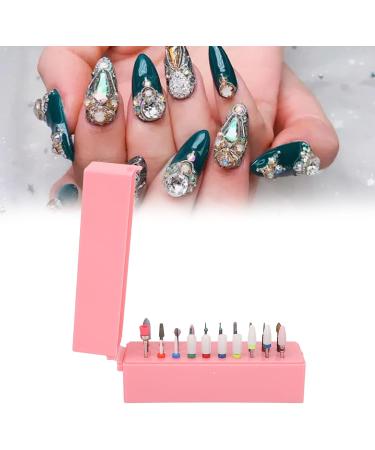 HURRISE Nail Bits Displayer Organizer Nail Drill Bits Holder 30 Holes Drill Bit Holder For Nails Display Organizer Dustproof Cover Mini Nail Bits Holder with Storage Box - Buy Online on GoSupps.com
