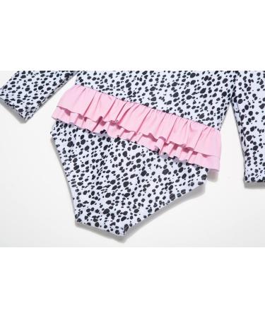 Bonverano Baby Girls Long-Sleeve Swimsuit UPF 50+ Sun Protection 6-9 Months Black White - Buy Online on GoSupps.com