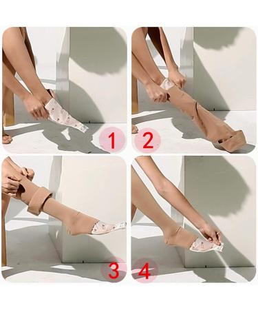 Apunthize Compression Stockings - Open Toe Compression Socks for Men & Women | 10 Pieces Easy to Use Applicator - Buy Online on GoSupps.com