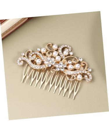 HAPINARY Hair Ornament Bridal Hair Clip Metal Hair Clips Veil Comb Wedding Crystal Hair Combs Barrettes for Women Bridal Veil Rhinestone Bobby Pins Fashion Headwear Accessories Bride French - Buy Online on GoSupps.com
