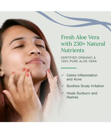 Juicy Chemistry Organic Aloe Vera Gel 110 ml Multipurpose Gel | Fresh and Soothing | Free from Parabens Sulphates Mineral Oils | For Men & Women - Buy Online on GoSupps.com