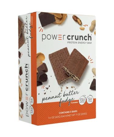 Powar Crunch Peanut Butter Fudge Wafer Protein Energy Bar - 5pk