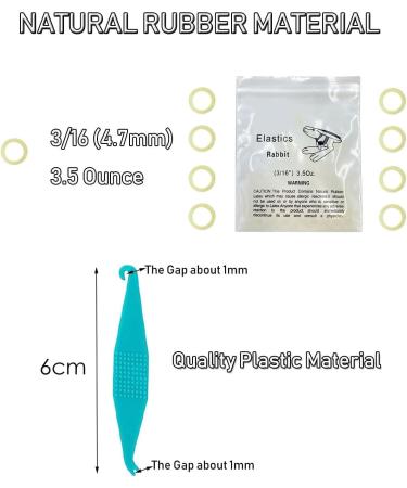500PC Orthodontic Rubber Bands for Braces - Elastic Teeth Bands & Wax | Best Quality for Perfect Smile - Buy Online on GoSupps.com