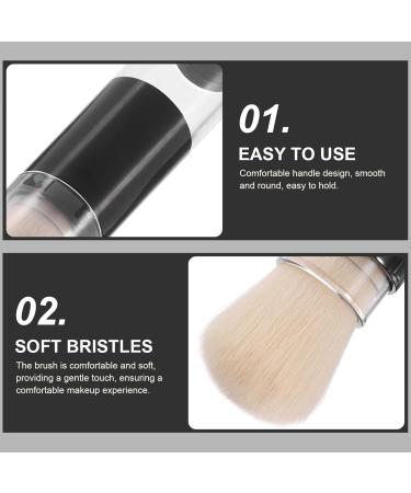 Beaupretty Retractable Blush Brush Face Powder Brush Kabuki Foundation Brush Travel Makeup with Refillable Loose Powder Bottle Jars for Color Highlight Contour Blush  - Buy Online on GoSupps.com