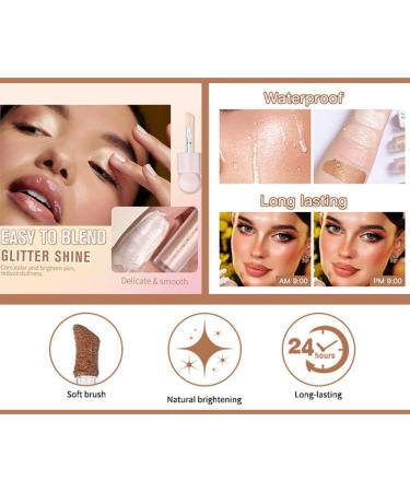 Go Ho Liquid White Highlighter Makeup Natural Face Highlighter Stick Silky Smooth Light Liquid Luminizer Long Lasting Highlight Face Illuminator Make up 01 Moonlight White 01 Moonlight White 10 g (Pack of 1) - Buy Online on GoSupps.com