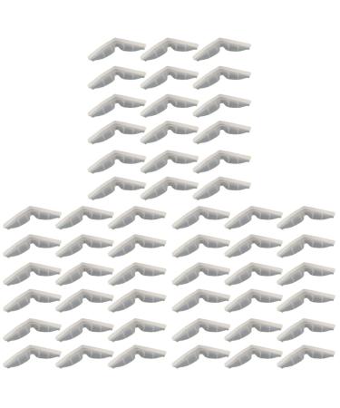 Exceart 60 pieces sewing cover Adjuster silicone adjustable safety delivers room frame bracket fogged support inner anti-nose sealing strip mouth clip handcraft 10x2.5cmx3pcs