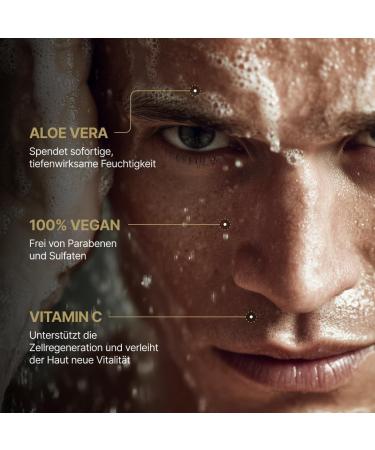 CAPTAINS ESSENTIALS Body Wash Premium shower gel for men shower gel men parabenfree sulfatefree moisturizing with arginine vitamin C and aloe vera vegan 250 ml musk Musk Abyad - Buy Online on GoSupps.com