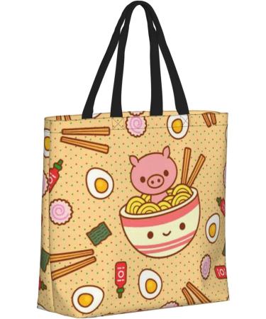 OPSREY Delicious Sweet Ramen printed Tote Shopping Bag Tote Organiser Bag Ladies Shoulder Bag Delicious Sweet Ramen One Size - Buy Online on GoSupps.com