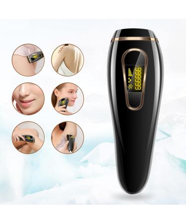 IPL Hair Removal Laser Device - 999 999 Light Impulses | Pain-Free Permanent Hair Removal for Men & Women | Home Use for Body & Face (Black) - Buy Online on GoSupps.com