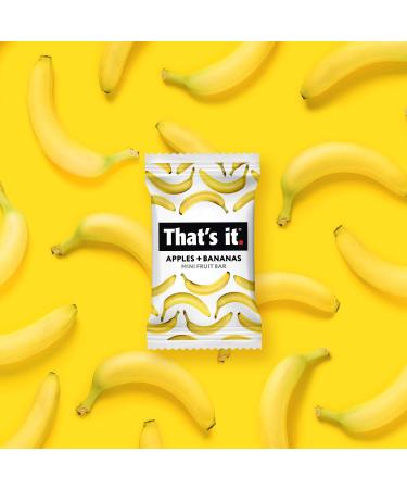 Thats It. Fun Size Fruit Bars Variety Pack - 50 Pieces (10g Each) - Apples, Bananas, Cranberries - Non-GMO, Paleo, Kosher Friendly - Gluten Free Breakfast Snacks - Buy Online on GoSupps.com