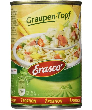 n.v. Erasco Pearl Barley with Lots of Pearl Barley and Fresh Vegetables 400g (Pack of 3) - Buy Online on GoSupps.com