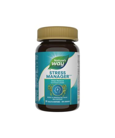Nature's Way Stress Manager - Helps reduce the symptoms of stress such as fatigue sleeplessness irritability and inability to concentrate - Ashwagandha Magnolia L-Theanine- Phospatidylserine - 30 Tablets