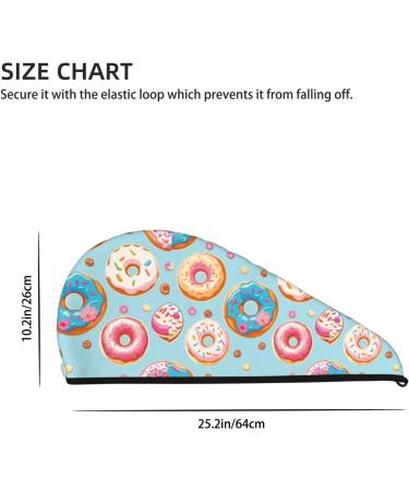 Hair Towel Wrap for Quick Drying | Colorful Donut Hair Turban & Button Towel | Ideal for All Hair Types - Buy Online on GoSupps.com