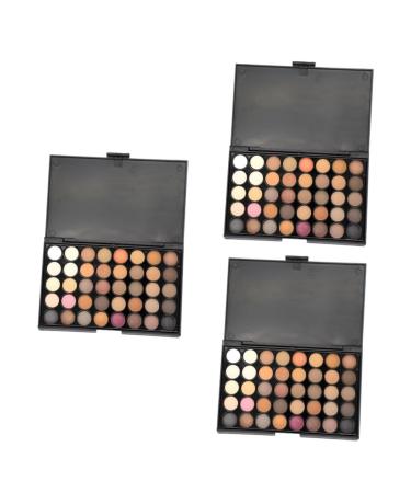 Beavorty 3pcs 40 Eyeshadow Matt Makeup Palette Eyeshadow Powder Eye Shadow Palettes Eyeshadow Pallet Pearlescent Eyeshadow Palette 1 Count (Pack of 1) As Shownx3pcs
