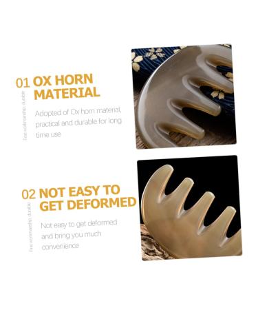 Lurrose Gua Sha Massage Comb - 15-Point Acupuncture Tool for Scalp & Body | 8.5x5.5cm | International Shipping Available - Buy Online on GoSupps.com