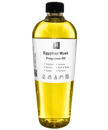 HalalEveryDay Egyptian Musk Perfume Body Oil Luxurious Fragrance for All-Day Elegance Skin Soothing Gentle Long-Lasting Aerosol Free All NaturalScent 8oz Bottle