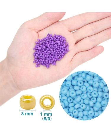 EuTengHao 13200Pcs Glass Seed Beads Kit with Clear String - DIY Bracelet & Necklace Crafting Supplies (3mm, 24 Colors) - Light Color - Buy Online on GoSupps.com