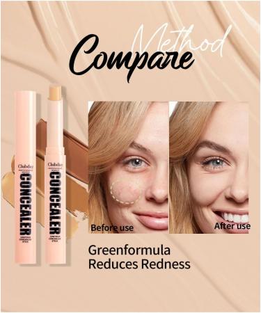 INTEROOKIE Natural Three-dimensional Matte Waterproof Concealer Stick - Perfect for Face and Body Grooming (5) - Buy Online on GoSupps.com