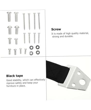 ibasenice 4 pcs TV Anti-reversing Strap Kids Kickstand Baby Harness Kids Furniture Dual tv Safety Straps Earthquake Straps tv Anti Tip Bracket for Furniture Polyester Furniture Safety Strap Blackx2pcs 120X2.5cmx2pcs - Buy Online on GoSupps.com