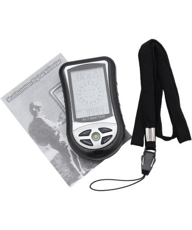 Digital Compass 8 in 1 Multi-Functional LED Outdoor Altimeter Barometer Thermometer Weather Forecast Clock - Buy Online on GoSupps.com