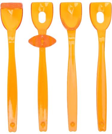 4-Piece Lip Tongue Muscle Trainer | Oral Movement Rehabilitation Device for Swallowing & Language Disorders (Large Orange) - Buy Online on GoSupps.com