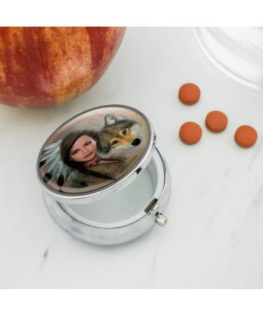 Spirit of The Wolf Pill Case | Native American Trinket Gift Box - International Shipping Available - Buy Online on GoSupps.com