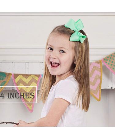 30pcs Hair Bows for Girls - 4 Big Boutique Grosgrain Ribbon Clips for Toddlers & Teens - Buy Online on GoSupps.com