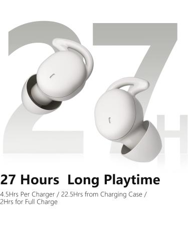 Sleep-Friendly Wireless Earbuds: Ultra-Soft & Noise Blocking for Insomnia, Snoring, Meditation - Buy Online on GoSupps.com