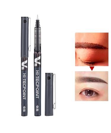 2 Color Tattoo Marker - Semi-Permanent Eyebrow Positioning Pen in Black - Buy Online on GoSupps.com