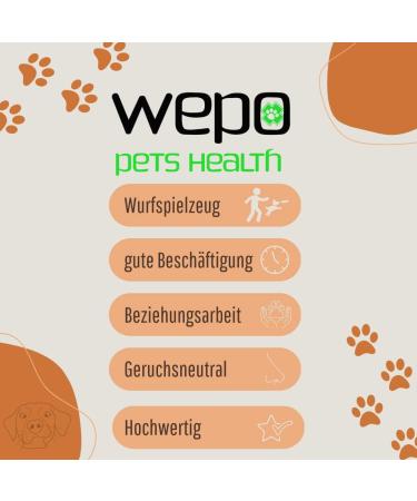 Wepo Frisbee Dog Toy Set - 18cm | Water-Resistant Training Toys for Big Dogs | Durable Red/Purple/Green Discs for Outdoor Play & Training - Buy Online on GoSupps.com