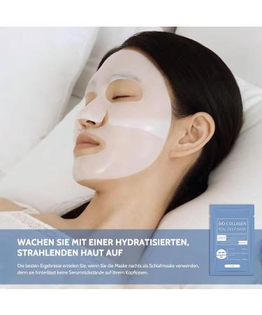 Korean Organic Collagen Real Deep Mask | Anti-Wrinkle Lifting Overnight Sheet Mask with Hydrolyzed Collagen - Shop Internationally! - Buy Online on GoSupps.com