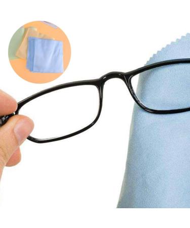100pcs Eyeglasses & Screen Cleaning Cloths - Premium Lens Cleaning Cloths 14.5cm x 15cm - Ideal for Safe Cleaning & Care - Buy Online on GoSupps.com