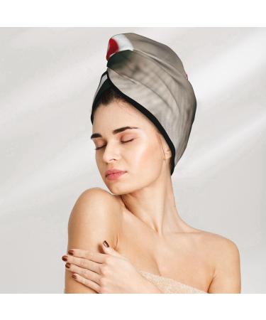 Buy Red Cherries Coral Velvet Dry Hair Cap - Quick-Dry Hair Towel Wrap for Travel & Home | Perfect for Men & Women - Buy Online on GoSupps.com