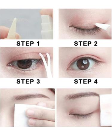Fashiongog Glue-Free Invisible Double Eyelid Sticker Waterproof Invisible Double Eyelid Tape Invisible Self-Adhesive Eyelid Tape (2PCS S) 2PCS Small - Buy Online on GoSupps.com