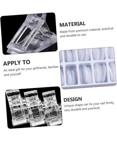 FRCOLOR 1 Set Nail Set Clear Nail Forms Quick Shape Nail Form Nail Forms Salon Reusable Acrylic Nails Gel Nail Kits Nail Art Clips Stainless Steel and Nylon Fiber Shaping Tool White 20x10cm White - Buy Online on GoSupps.com