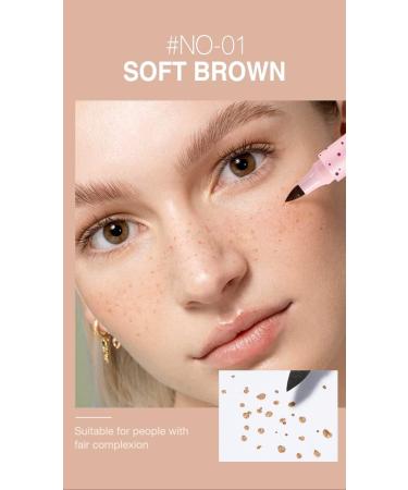 Lovelycat Freckle Pen Colorful Popular Freckle Pen Ultra Natural and Realistic Freckle Long lasting Waterproof and Soft Creating a Natural and Easy Makeup Look (Double) - Buy Online on GoSupps.com