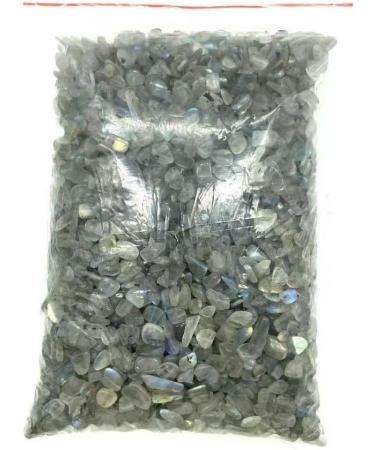 Natural Crystals and Stones 200g 7mm-15mm Blue Flash Natural Grey Moon Quartz Gravels Crystal Polishing Stone Chips for for Decoration kaixun - Buy Online on GoSupps.com
