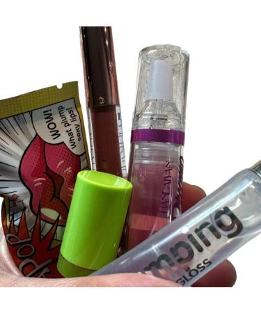 Diva Stuff Lip Plumping Gloss Set - 5 Piece Hydrating Lip Gloss - Clear Sheer & Shimmer - Paraben Free Cruelty Free with Chili Seed Oil & Hyaluronic Acid - International Shipping Available - Buy Online on GoSupps.com