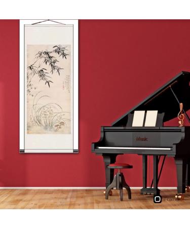 Japanese Blank Chinese Calligraphy Scroll Set - 4Pcs Decorative Wall Hangings in 4 Colors for DIY Art Projects - Buy Online on GoSupps.com
