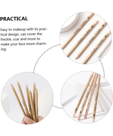 Beaupretty 20Pcs Concealer Pen Concealer Pencil Concealer for Dark Circles Pot Concealer Women Concealer for Men Concealer Stick Freckle Removal Cosmetics White Wooden - Buy Online on GoSupps.com