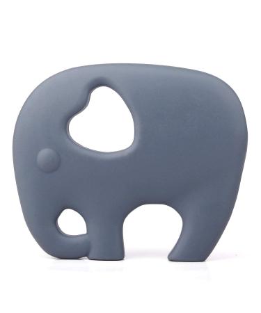 PREMYO Elephant Teething Ring for Babies Cooling - Teething Aid Made of Silicone BPA Free Soft - Relieves Teething Pain - Gray - Buy Online on GoSupps.com