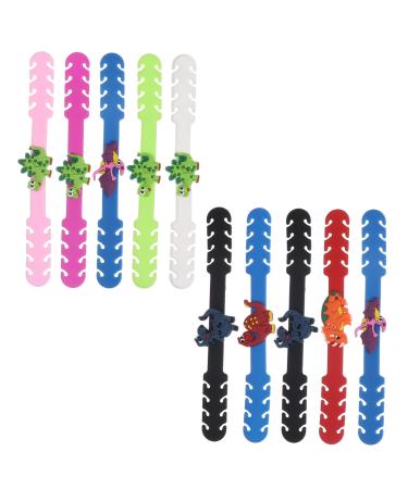 SOLUSTRE 10pcs Anti-strangulation artifact mask Adjustable drop clutch Silica gel extension belt Adjustable