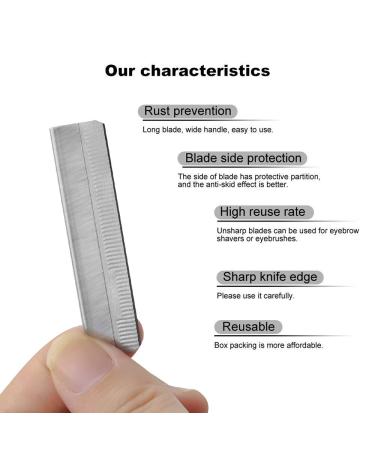 Bezall 50Pcs Stainless Steel Single Edge Razor Blades - Straight Razor Blade Refills for Facial Hair Trimming - Ideal for Women and Men - Buy Online on GoSupps.com