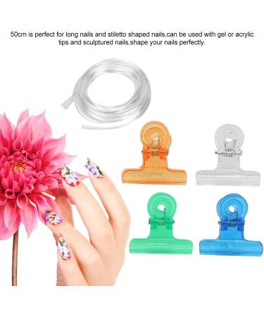 Fiberglass Nails 50 Cm Nail Fiberglass with 4 Piece Nail Clips Acrylic Nail Tip Clips Salon Tools Nail Extensions Salon Nail Tool Set Professional Nail Salon Nail Fiberglass Extension Kit - Buy Online on GoSupps.com