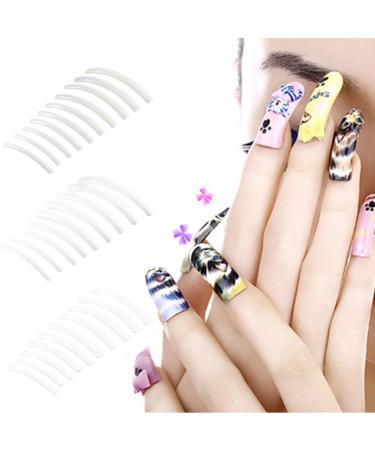10Pcs Extra Long Beige Half Cover Artificial Fingernails Tips - Nail Art Design for Salon & DIY Manicure - Buy Online on GoSupps.com