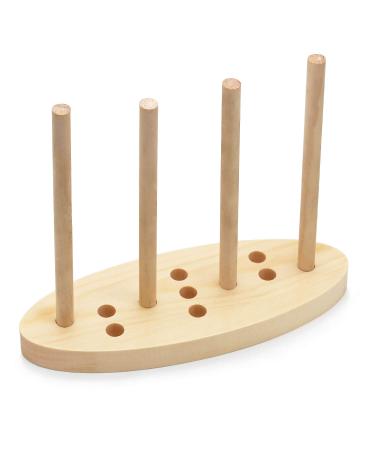 Bow Maker for Ribbon for Wreaths 3-in-1 Multipurpose Oval Wooden Bow Maker Tool for Creating Christmas Bows Gift Bows Holiday Wreaths Hair Bows Various Crafts